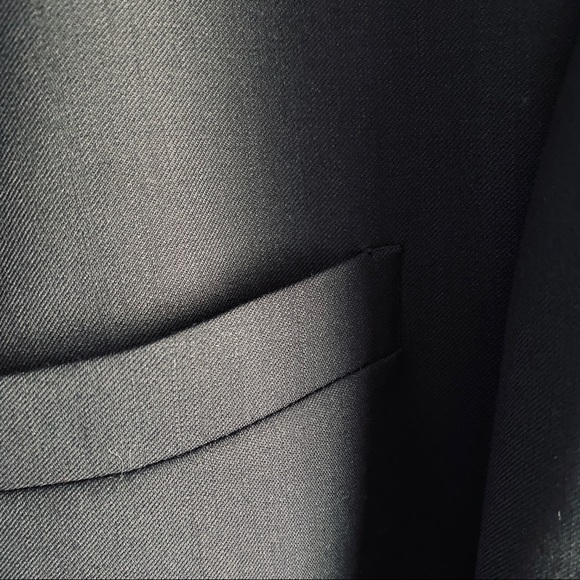 Loft Wool Solid Two Button Notch Lapel Jacket - Picture 9 of 10